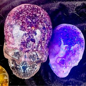 Epoxy resin skulls. Various sizes.
